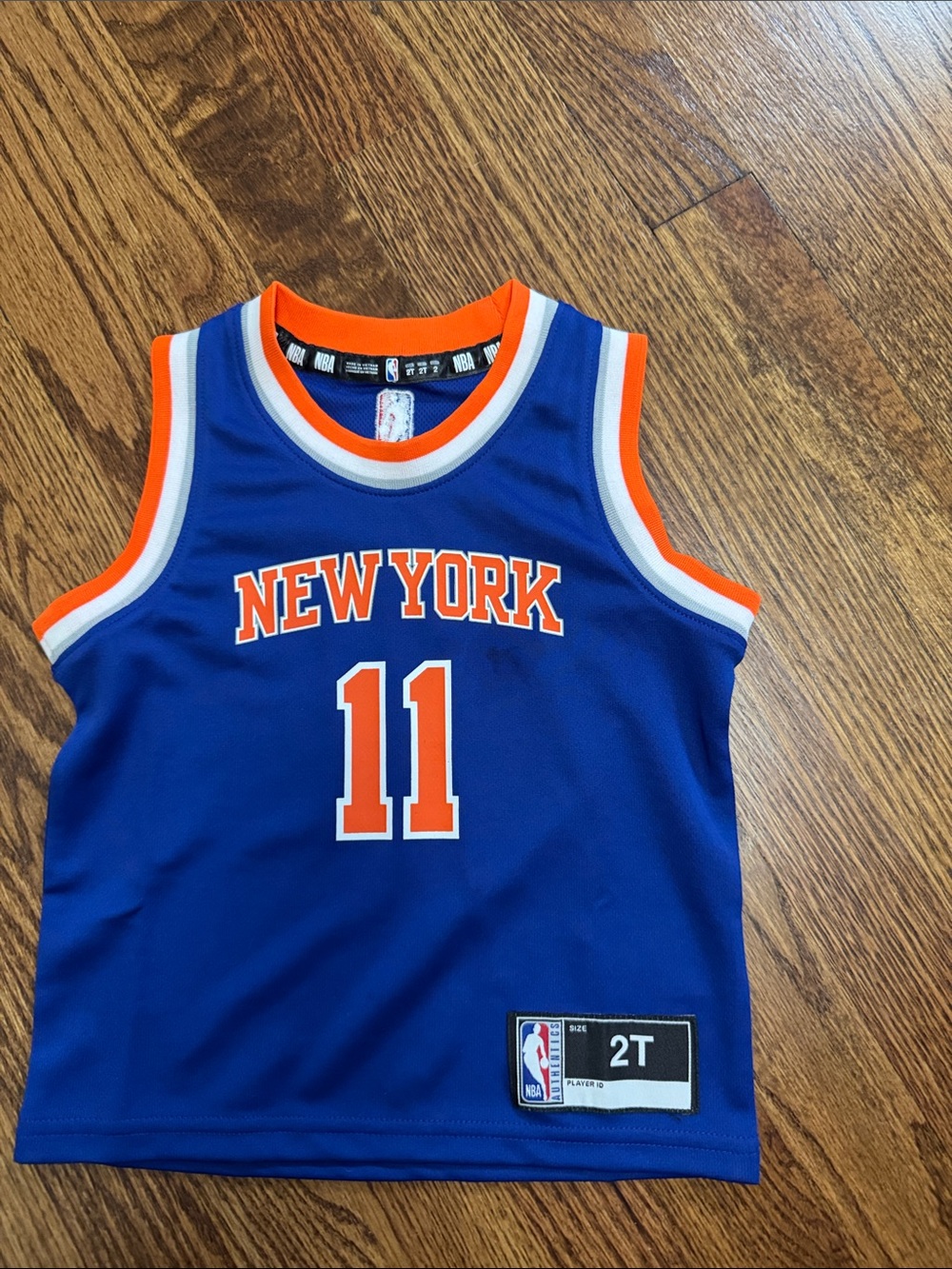 2T NBA New York Knicks Kids' Blue & Orange Basketball Jersey - #11